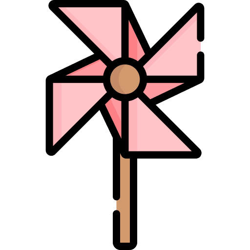Pinwheel children windmill childhood icon