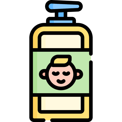 Shampoo bath bottle kid icon