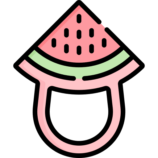 Teether beanbag chew toy toy icon