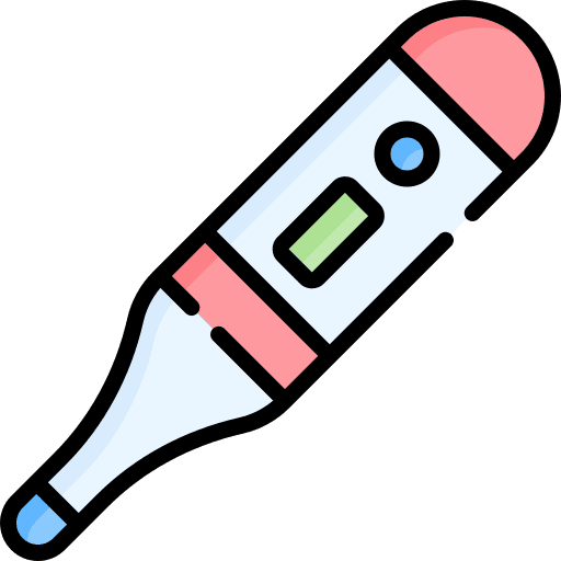 Thermometer illness sick healthcare and medical icon