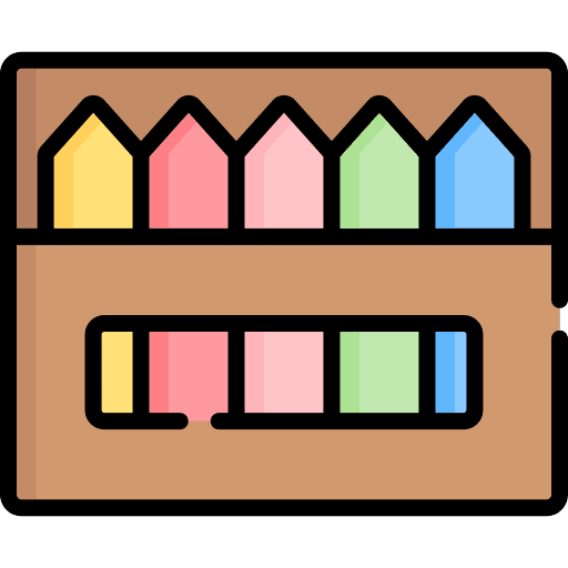 Crayons kid crayons education icon