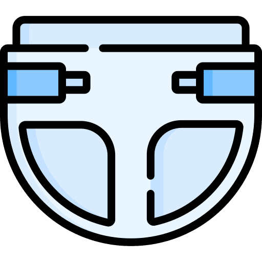Diaper hygiene kid and baby nappy icon