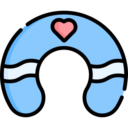 Pillow pillow comfortable travel icon