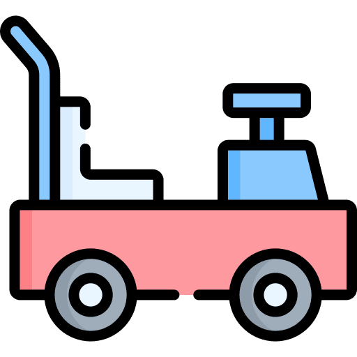 Toy car childhood kid and baby transportation icon