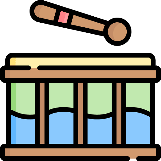Drum childhood musical instrument percussion instrument icon