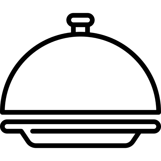 Room service hotel cloche room service icon