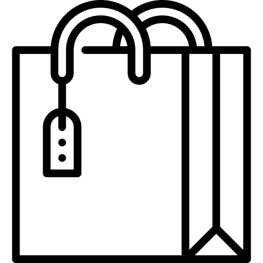 Shopping shop shopping bag price tag icon