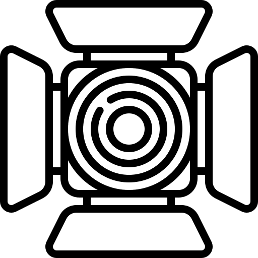 Spotlight concert entertainment electronics icon