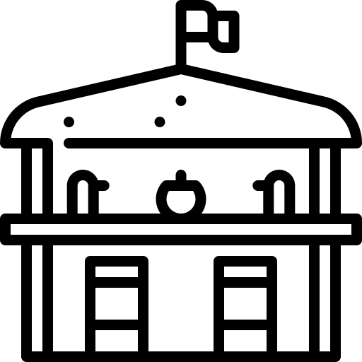 Beach bar holidays summer food and restaurant icon