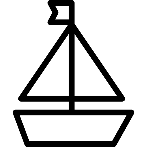 Boat yacht ship sail boat icon