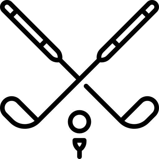 Golf golf stick golf ball sports and competition icon