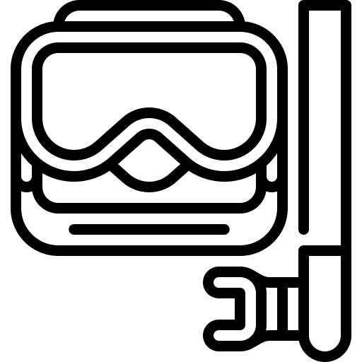 Snorkel sport equipment snorkling snorkeling icon