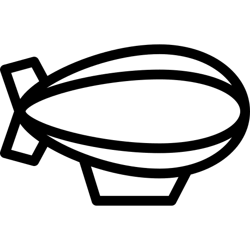 Zeppelin zeppelin aircraft flying icon