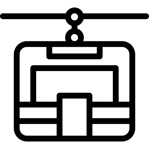 Cable car cabin cable car cabin transport outdoor icon