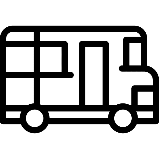 School bus public transport transport transportation icon