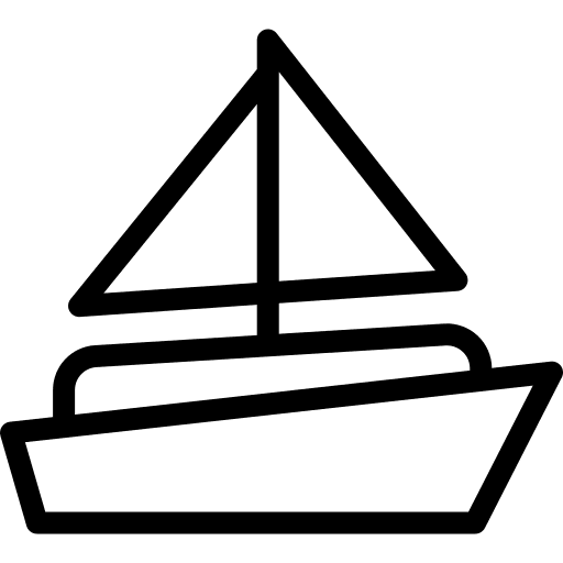 Ship yatch water ferry boat icon