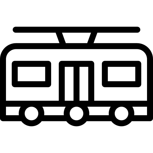 Tram tram service vehicle icon