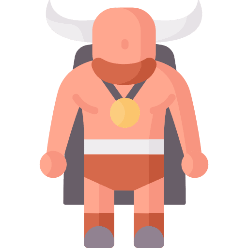 Barbarian rpg axe viking icon