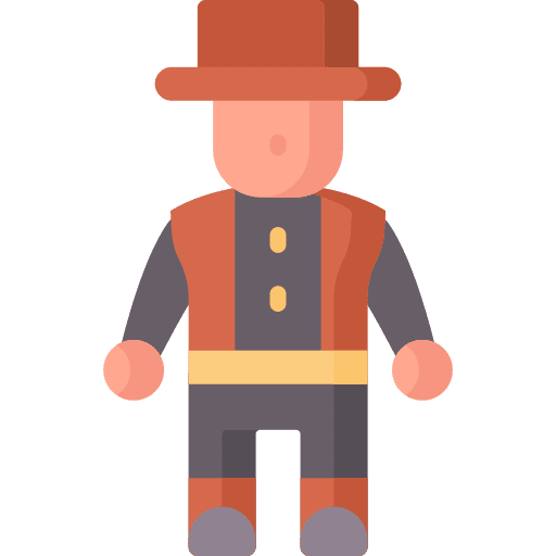 Cowboy cowboy wild west bandit icon