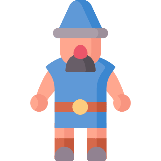 Dwarf costume boy fairytale icon