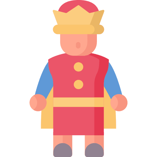 King royal crown monarchy queen icon