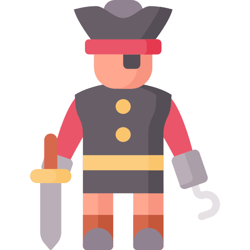 Pirate man cultures male icon