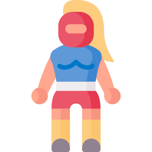 Wrestler people characters sporty icon