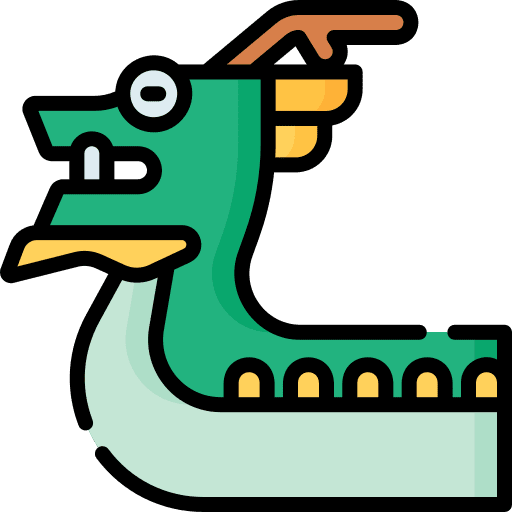 Dragon boat chinese cultures dragon boat icon