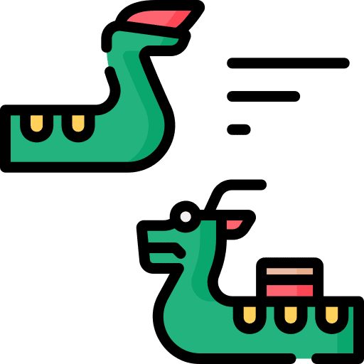Dragon boat chinese traditional cultures icon