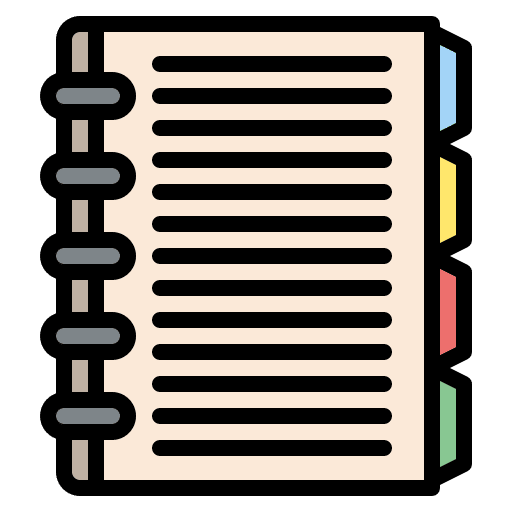 Notebook documents writing planner icon