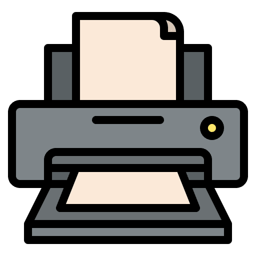 Paper printer paper printer ink printing icon