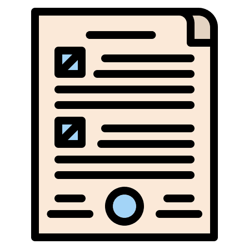Agreement contract document paper icon