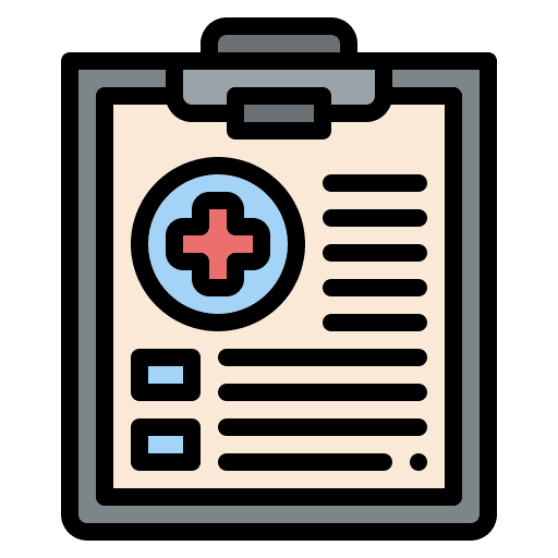 Medical record medical document medical record icon