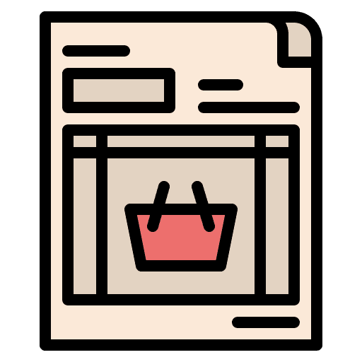 Purchase order purchase order paper files and folders icon