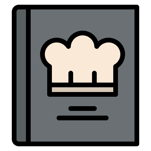 Recipe book cooking restaurant files and folders icon