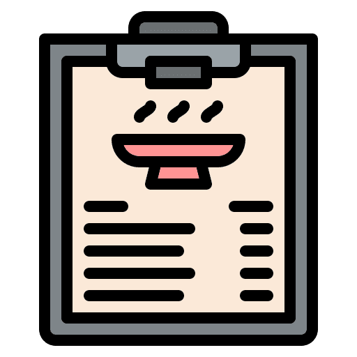 Menu list menu files and folders icon