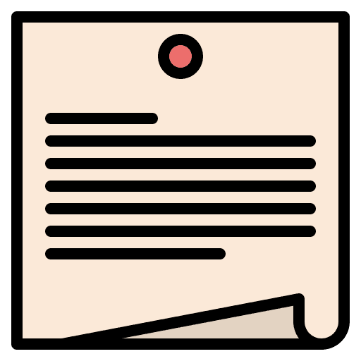 Note files and folders files document icon