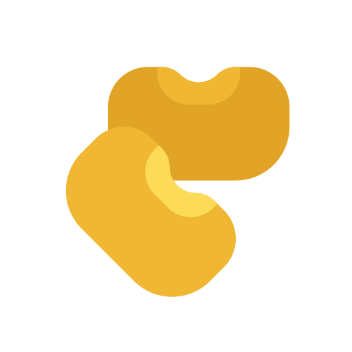 Bean legume vegetarian organic icon