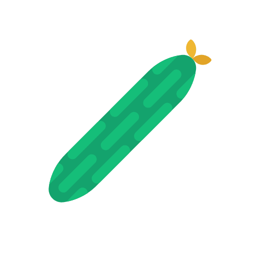 Cucumber food and restaurant healthy food vegan icon