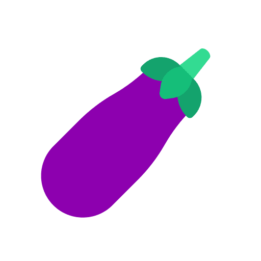 Eggplant vegetarian diet food and restaurant icon