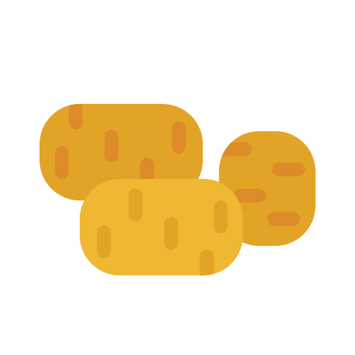 Potato potato food and restaurant vegetable icon