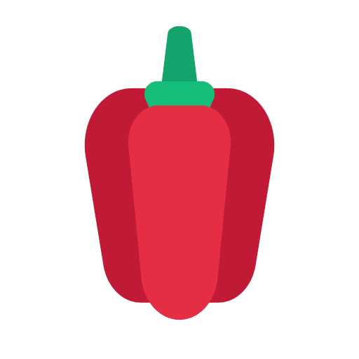 Bell pepper gardening farming paprika icon