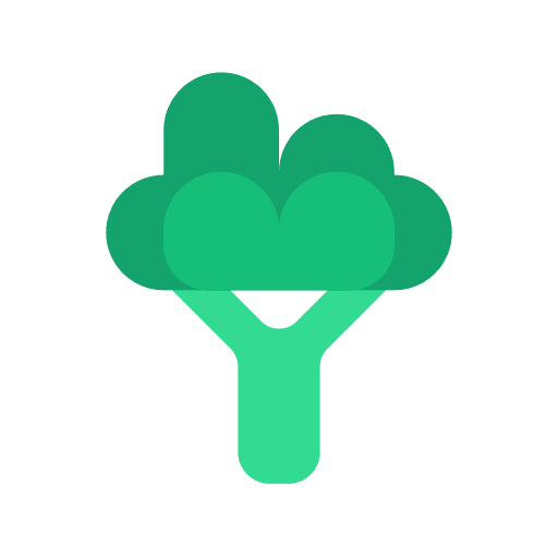 Broccoli food and restaurant broccoli diet icon