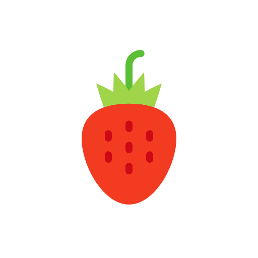 Strawberry food fast food vegetarian icon