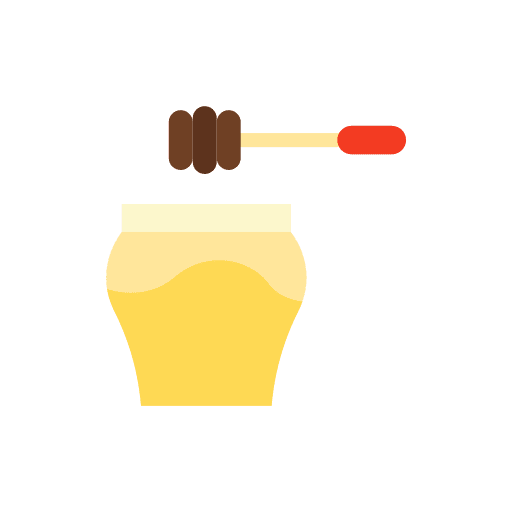 Honey organic honey breakfast icon