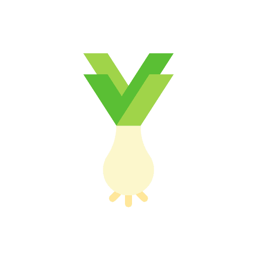 Leek food and restaurant food healthy food icon