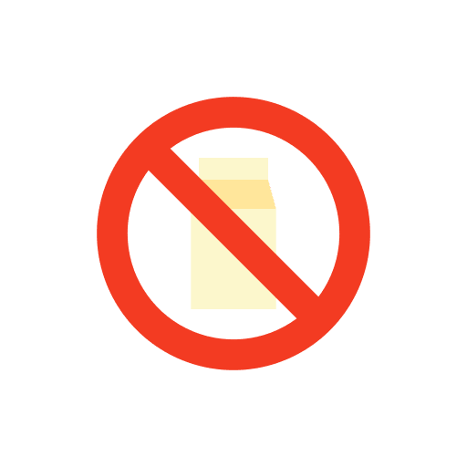 No milk sign free forbidden icon