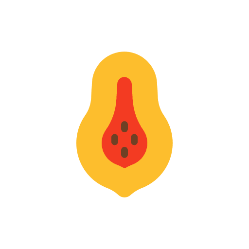 Papaya papaya food nutrition icon
