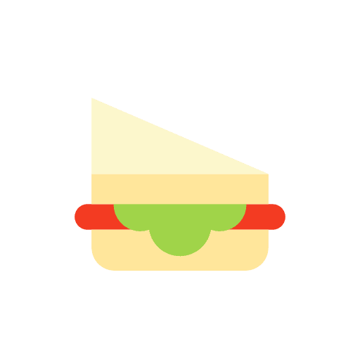 Sandwich bread lunch snack icon