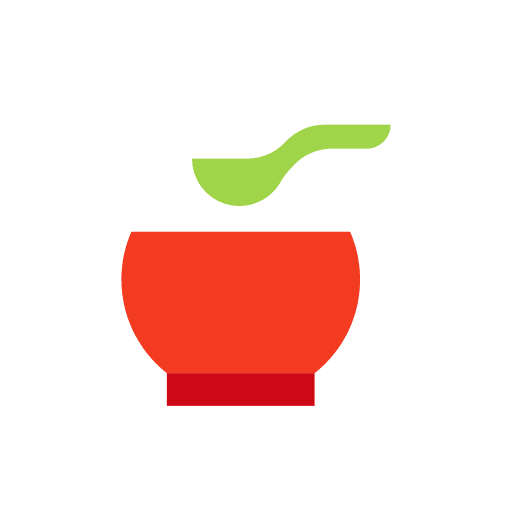 Soup plate warm cooking icon